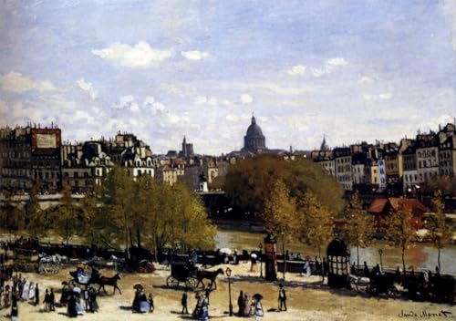 Toile avec image Claude Monet Le Quai du Louvre grand format impression sur toile haute qualite