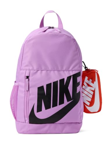 Nike Mochila Elemental Infantil Unissex (20L) (Pequena Grande, Magenta Claro/Laranja/Preto, Tamanho Único