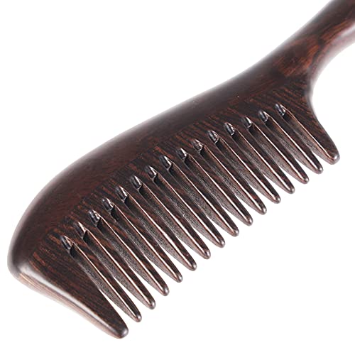 Peine de Madera Natural Sandalwood Antiestático miniatura 4