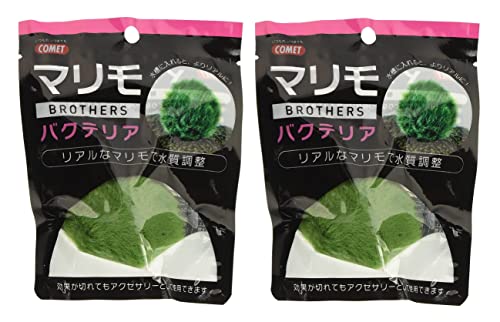 コメット【2個セット】【天然マリモ激似の水槽用アクセサリ】マリモブラザーズ バクテリア