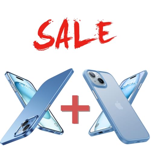 TORRAS Slim Fit & Shockproof Designed for iPhone 15 Case, Blue