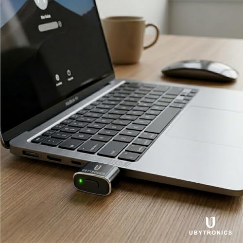 Image of USB Mouse Jiggler Auto Clicker - Undetectable Plug & Play Device to Prevent Sleep Mode | Keep Computer Active for Work Meetings Downloads (Black)