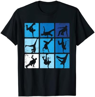 Hip Hop Break dance poses Retro Vintage Tee Shirt Gift