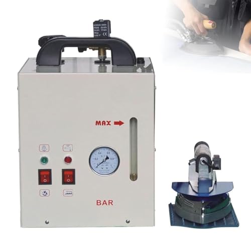 TsoLay 1600W Industrial Steam Ironing Station with Pressure Gauge, 4L Boiler, 900W Iron Head, Professional Commercial Electric Steam Iron, Adjustable Temperature for Clothing Stores, Laundries