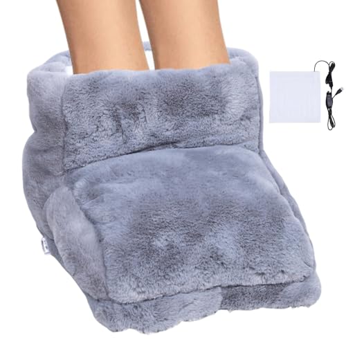 Foot Warmer Under Desk, Electric Under Desk USB Heating Pad, Heated Foot Rest, Fast Heating Heated Slippers, Pocket Foot Muff for Home Bedroom Sofa