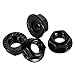 M12-1.75 Serrated Flange Hex Nuts Flanged Locknuts, 304 Stainless Steel 18-8, Black Finish, 10 PCS