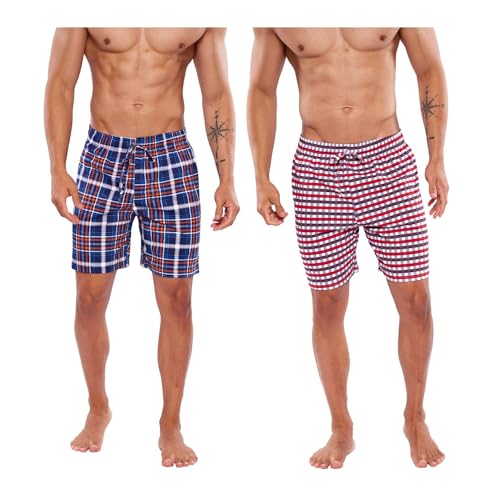 Reviews de Ropa de dormir para Hombre que Puedes Comprar On-line. 47 Alfani - Pijama Para Hombre, Paquete de 2 Bermudas Gris/Marino - M