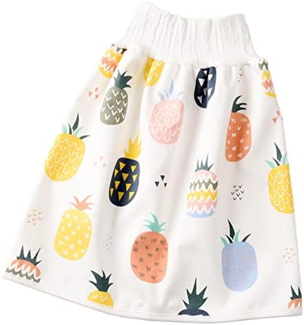 Alwyeans Baby Diaper Skirt Toddler Girls' Potty Training Skirt Waterproof Impermeable Leak Proof Diaper Pants Skirt Washable Cotton Toilet Training Nappy Skirt for Baby Boys Girls