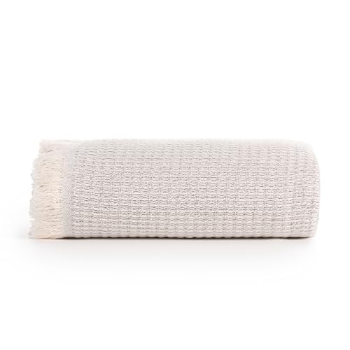 Colcha Multiusos Sofa, Manta Foulard, Plaid para Cama, Cubresofa Cubrecama, Jarapas, Fabricado en España, Gofre (Gris Claro, 180x260cm). - imagen 2