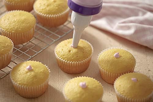 Cake Decorating Pen + 7 Pieces Icing Decoration Tips Dessert Decorator Piping Cream Plastic Nozzles Decorator Pastry Cream Making Set for Dessert Cupcakes by Koksi