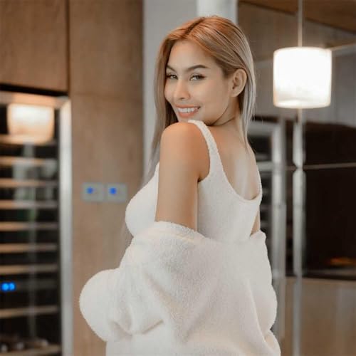 Pleshycozy Womens, Plush Cozy Knit Set, Plush Cozy Pajamas, Plush Cardigan Pajama Loungewear Set3