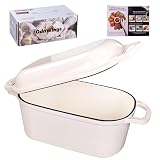 GdnWings Oval Enameled Cast Iron Dutch Oven for Sourdough Bread Baking