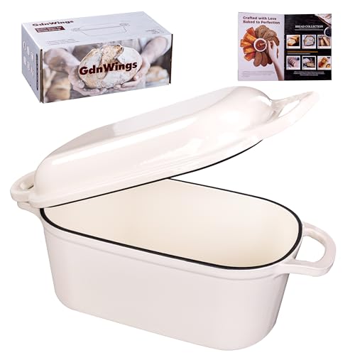 4.6 Qt Enameled Cast Iron Dutch Oven for Bread