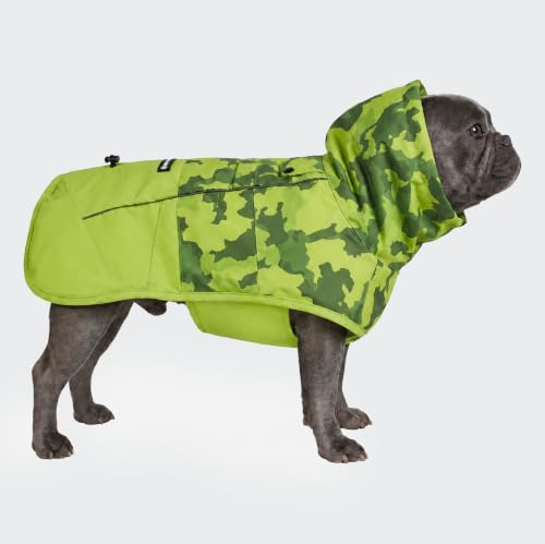 Spark Paws Dog Raincoat - Waterproof Rain Jacket w/Hood, Full Coverage