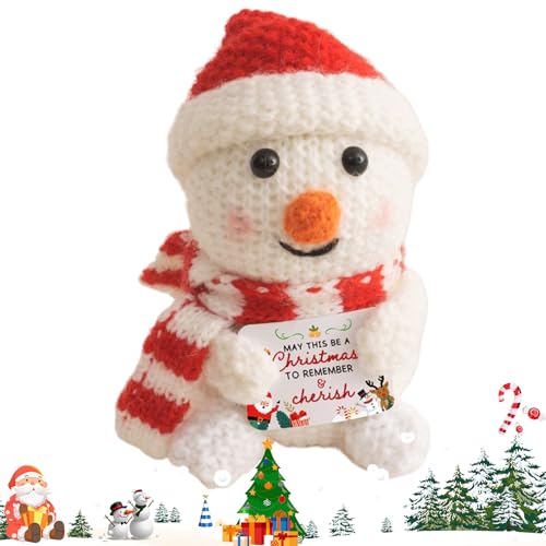 Juguetes De Ganchillo - Regalos De Fiesta De Punto con Tarjeta | Muñecas De Punto | para Oficinas Adultas San Valentín Coche Navidad Descuento de Diplomas Estantes