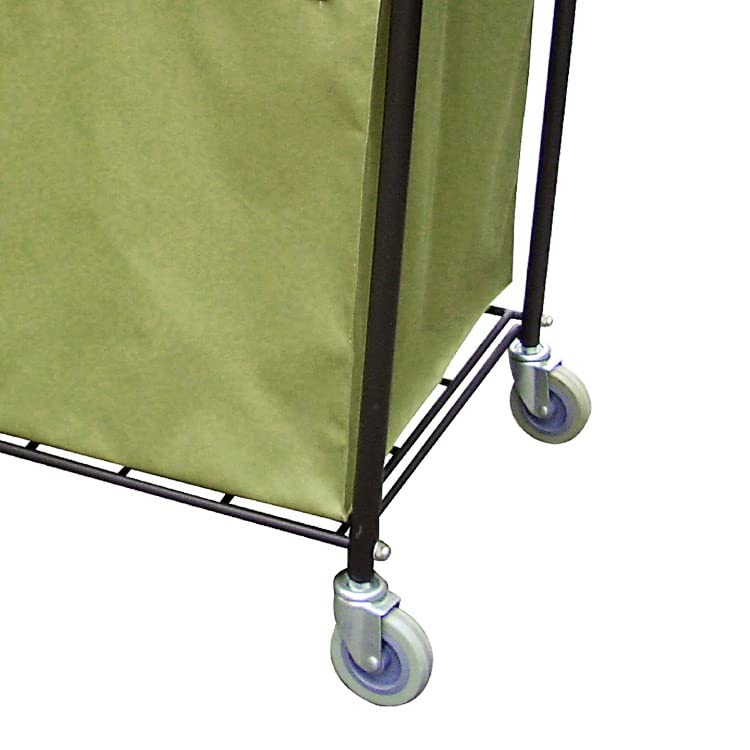 Carrito de lavandería industrial con ruedas para un servicio de nivel 3