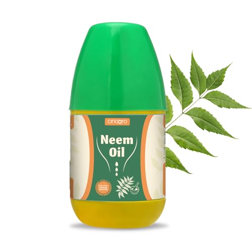 Image of Cinagro Cold Pressed Neem Oil Concentrate (250ml, Makes 60 Litre Spray) Organic, Water-Soluble, Plant Protector, Removes Mealybugs, Fungus & Insect Control for All Plants, Indoor & Outdoor Garden Use