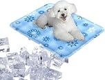 Himtop Dog Cooling Mat，Durable Pet Cool Mat for Dogs Cats, Non Toxic Gel Self Cooling Pad Scratch Resistant for Large Dogs, 4 Sizes to Choose from,Ice Blanket Keep Dog Cool in Summer. (S)