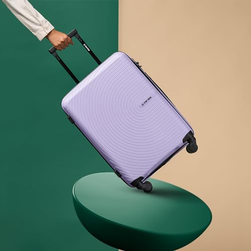 Image of Stony Brook by Nasher Miles Crescent Hard-Sided Polypropylene Cabin Luggage Pastel Purple 20 Inch 55Cm Spinner Trolley Bag