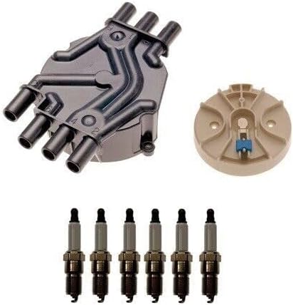 Replacement Distributor Rotor Cap and Spark Plugs Kit For Chevrolet S10 V6 4.3L