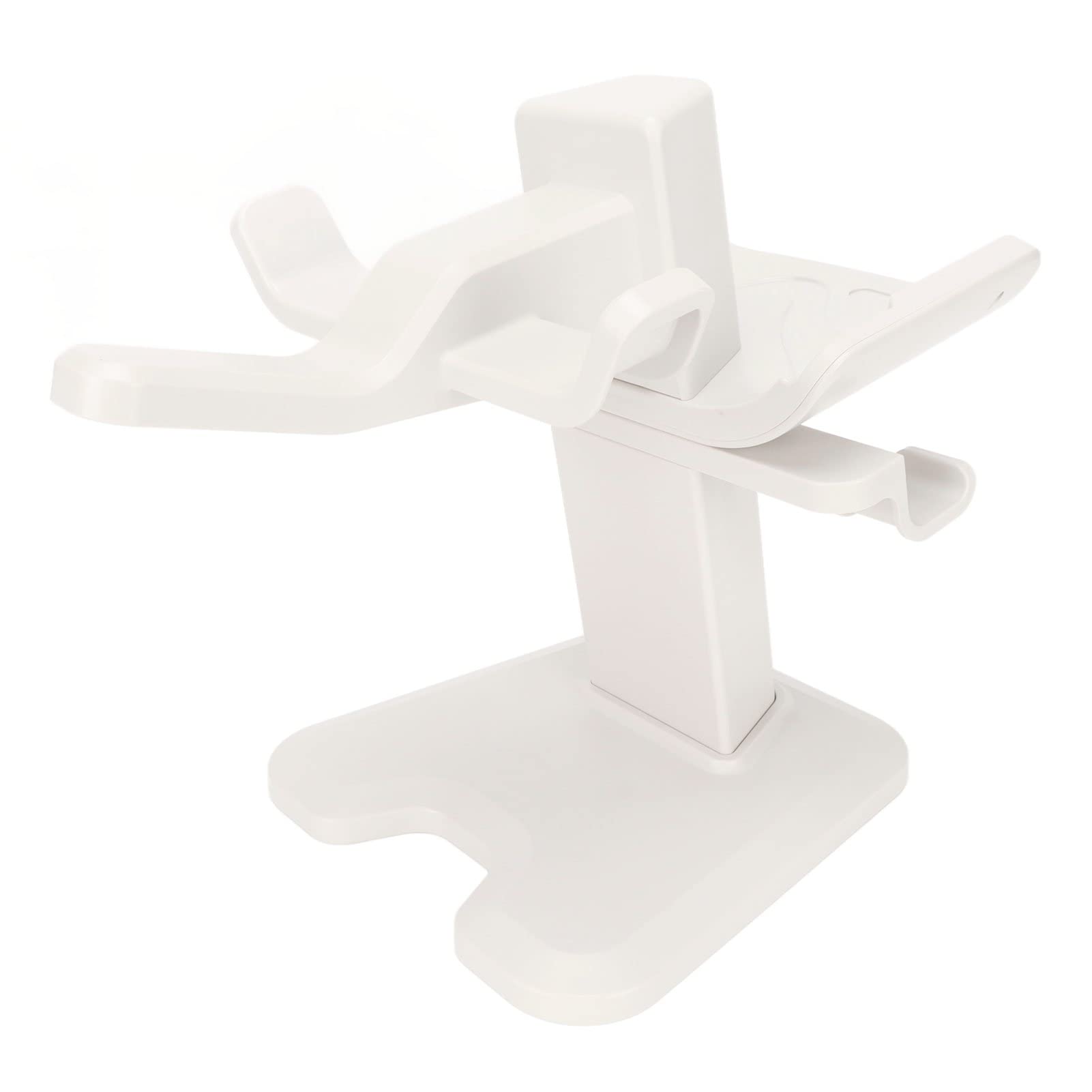 AQFNEB Soporte de VR para 2, Soporte de Pantalla para Auriculares VR inalámbricos con Base de Esponja Antideslizante, Soporte de Almacenamiento Que Ahorra Espacio para (Blanca)