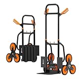 Stair Climbing Hand Truck 440lb，Heavy Duty Dolly Cart for Stairs，Thickened Upgraded...