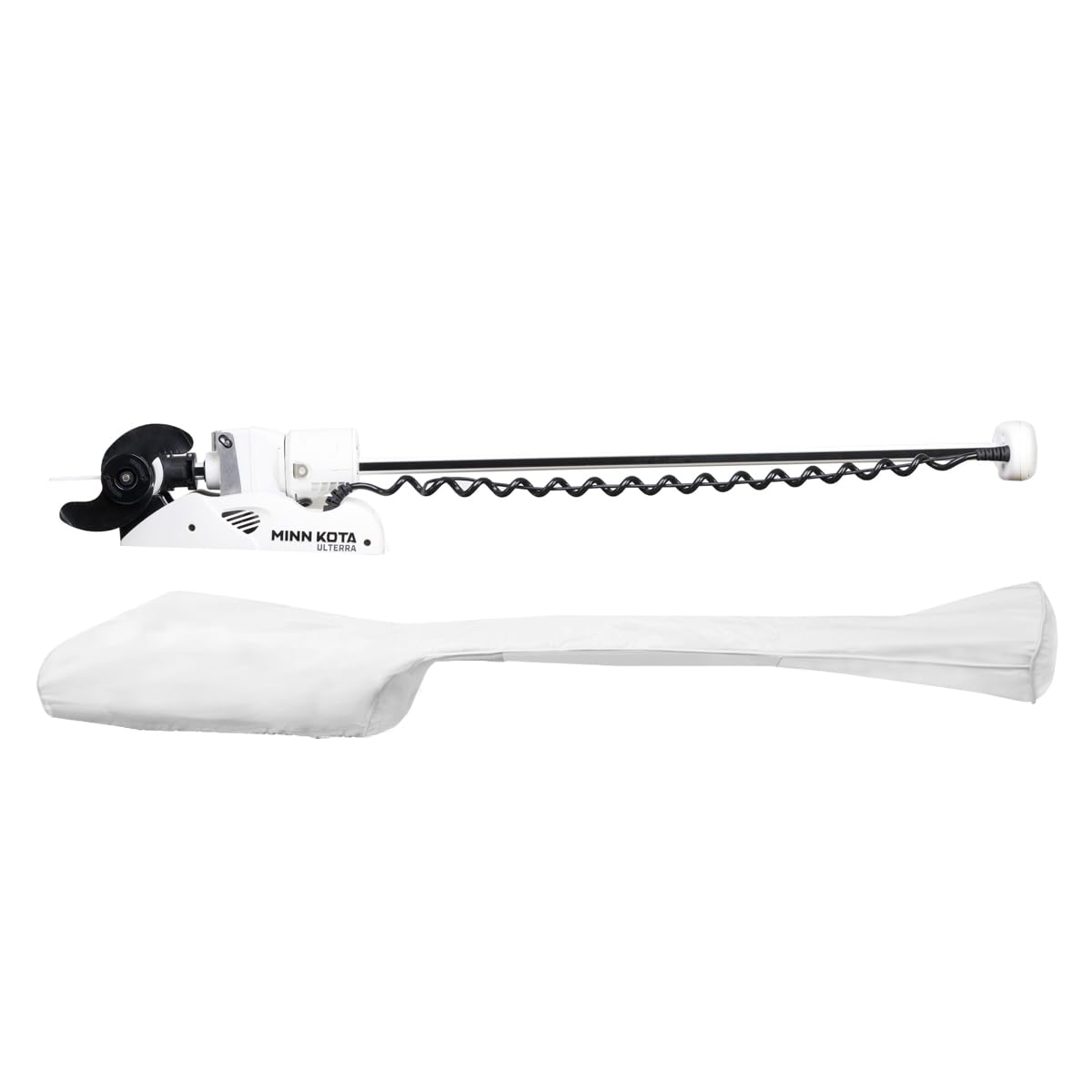 Oceansouth Custom trolling Motor Cover Designed for MINN KOTA (Cover Compatible with Riptide Ulterra, 60", White)