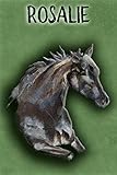  Watercolor Mustang Rosalie: College Ruled  Composition Book  Diary  Lined Journal