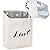 Kamehame Magnetic Lint Bin for Laundry Room Organization and Storage, Cotton Linen Lint Bag, Wall Mount Space Saving Washer Dryer Trash Can Collector
