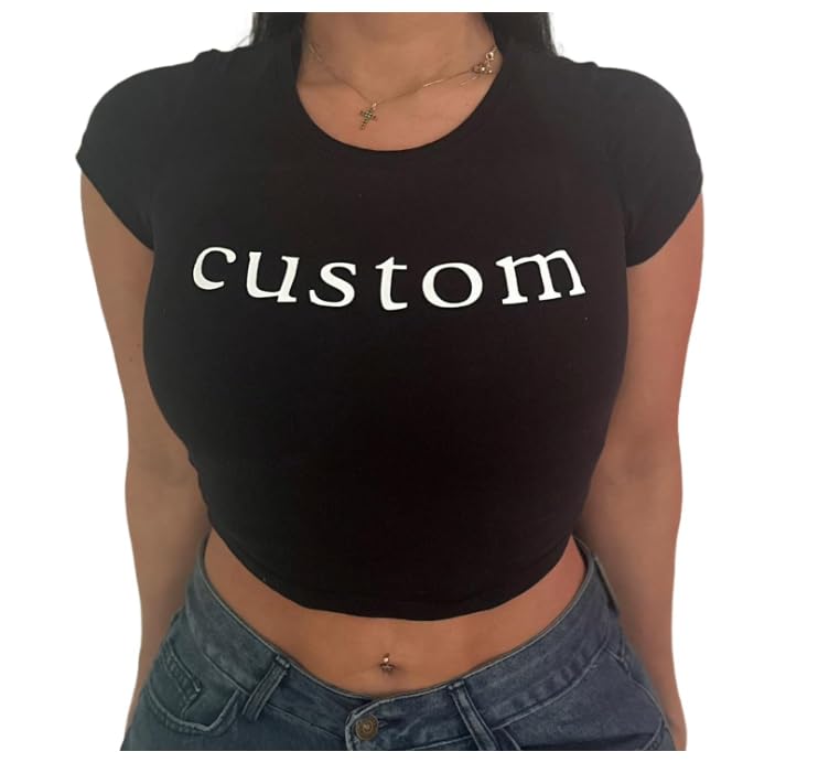 custom crop tops cheap
