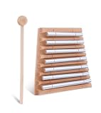 DRELD Chime Energy, Energy Klangstab, 7 Ton Klangstab mit Holzschlägel, Perkussions Windspiel, Chime Glockenspiel, für Musikalische Früherziehung, Geschenk, Gebet, Yoga, Meditation