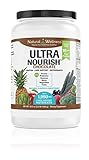 Natural Wellness UltraNourish Chocolate Vegetarian Superfood Shake - Total Body Support for The Liver, Heart, and Digestive Health - 38.3 oz - 16g Pea Protein Powder Drink Mix - 30 Servings