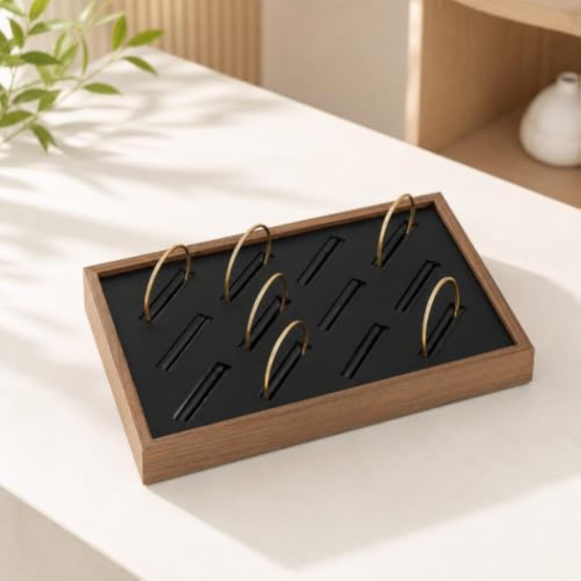 Slotted Bracelet Display Tray, Tabletop Organizer