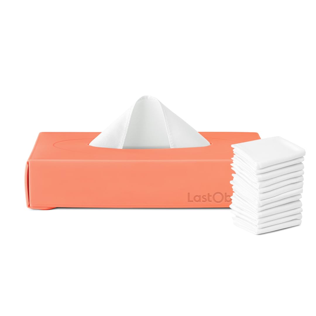 Amazon.com: LastTissue® Reusable Cotton Tissue Box | Face Towels