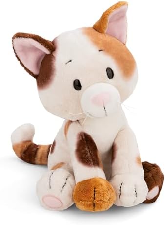 Kuscheltier Glückskatze 25cm - braun - Weiches NICI Plüschtier – niedliches Stofftier zum Kuscheln & Spielen – tolle Geschenkidee für Kinder & Erwachsene | 62146