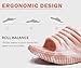 KuaiLu Womens Recovery Sandals Comfortable Plantar Fasciitis Arch Support Ladies Orthopedic Slip On Running Sport Walking Slides Thick Athletic Cushion Slippers Summer Outdoor Sliders Pink Size 8