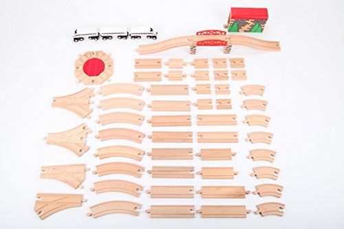 point-kids Holzeisenbahn Spielzeugeisenbahn Gleis Zug Set 59 Teile Cover
