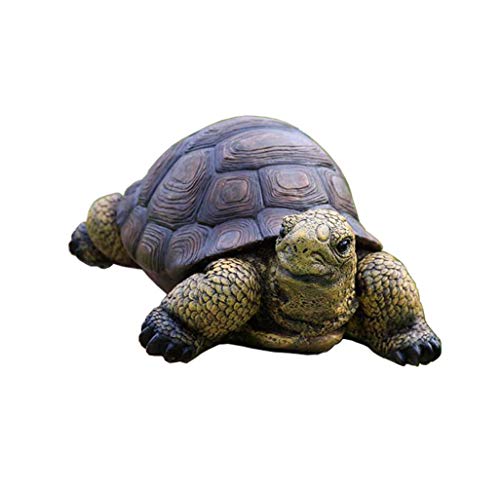 Tortue de Jardin WXKAGF en résine : statue décoration animale pour pelouse et massifs