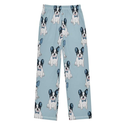 Pajama Bottoms, Pajamas Long Pant Cute French Bulldog Lounge Wear Casual Sleep Pants Soft Pjs Sleepwear