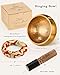 Tibetan Singing Bowls – Hand-Hammered in Nepal, Authentic Meditation Sound Bowls for Yoga, Chakra Healing, Mindfulness & Spiritual Self-Care Gifts for Women