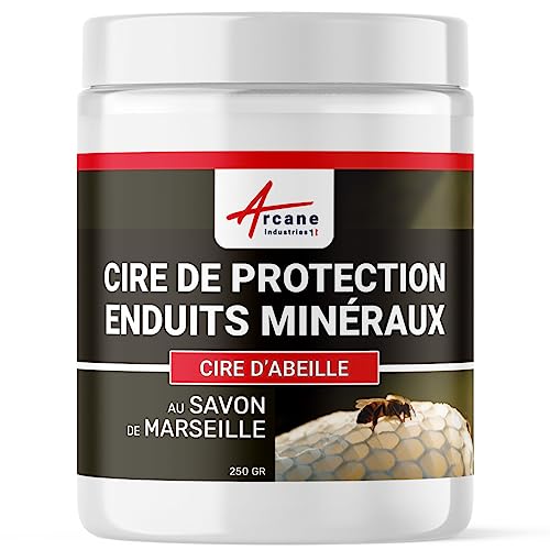 Cire d'abeille, protection et entretien enduits minéraux, cire de protection, enduits mineraux - 250 gr - ARCANE INDUSTRIES
