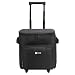 ALLCAMP Insulated Cooler 6 Bottle Wine Tote with Trolley Picnic Soft Cooler with Removable Liner & Wheels