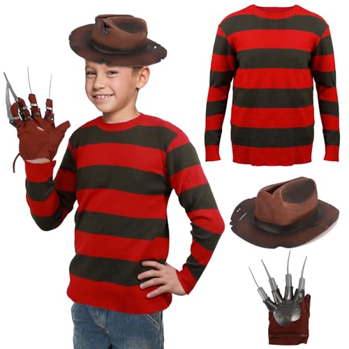 Disfraz de asesino pesadilla para niños Halloween miniatura 1