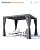 SEEHILL Louvered Pergola 10' x 10', Never-Rust All Aluminum Outdoor Pergola with Adjustable Louvered Roof, Easy Assembly Patio louvered Gazebo Pergola with Curtains and Netting for Deck Gardens Yard