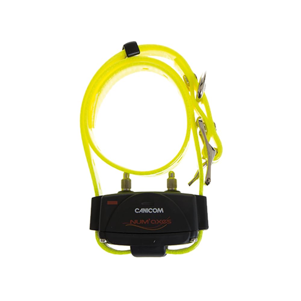 Num'axes Canicom Collar Adicional | Compatible con Serie 5 | Para todos los mandos Canicom | Señales acústicas de advertencia | Indicador de batería baja | Impermeable | Codificación DIY