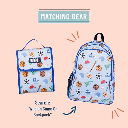 Wildkin Lancheira térmica infantil – reutilizável, ideal para lanches quentes/frios, escola e viagen