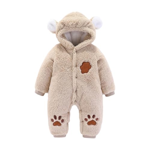 Combinaison neige bébé fille chaude avec gants intégrés