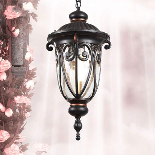 Éclairage extérieur de luxe noir traditionnel suspendu IP54 QTHWB - 7