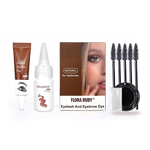 Professional Hair Color Kit for Spot Coloring, Covers Up Gray Hairs DIY Hair Dying for Salon Home Use 5ml (Brown)