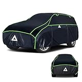Hail Protector SUV Car Cover, Anti Hail Thickened Multi-Layered EVA Car Cover Waterproof All Weather Protection with Car Sun Visor, Fit SUV Jeep-Length 182-191 Inch.